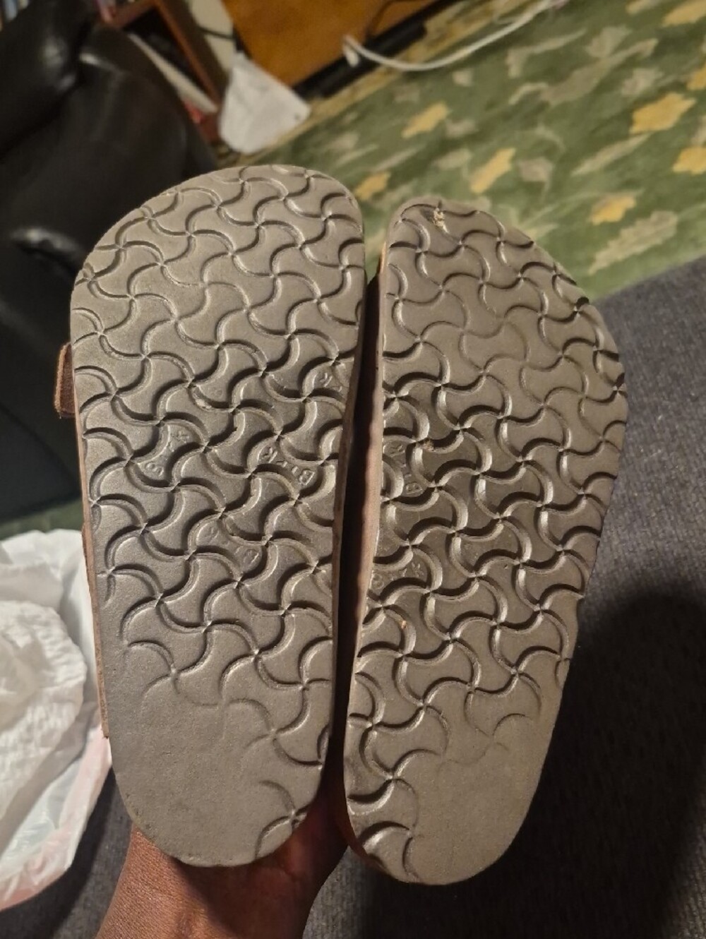 Birkenstock Brown Double Strap Leather Sandals - Picture 4 of 11